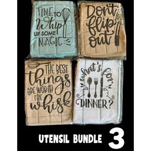 Kitchen Utensil Dish Towels - Brand New - Great Gift - Vendor Show Fillers